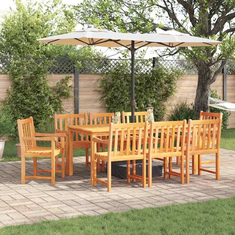 vidaXL Garden Dining Set Brown solid acacia wood - 35 x 71 x 30