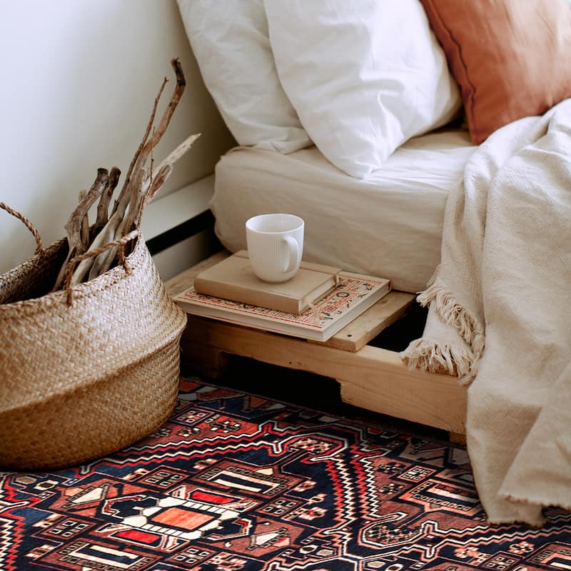 ECARPETGALLERY Hand-knotted Andelz Dark Red Wool Rug - 5'7 x 10'3