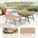 preview thumbnail 25 of 26, 2-Piece Outdoor Wicker Ottomans with Cushions, Weather-Resistant Boho Patio Rattan Footrests for Garden, Porch, and Balcony