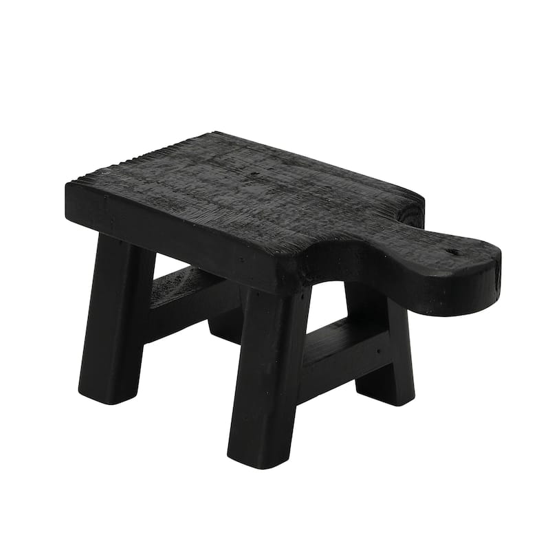 Decorative Wood Pedestal - B2 - 9-1/4"L x 4-1/2"H - Black II