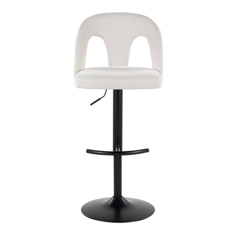 Ava Upholstered Adjustable Barstool - Set of 2