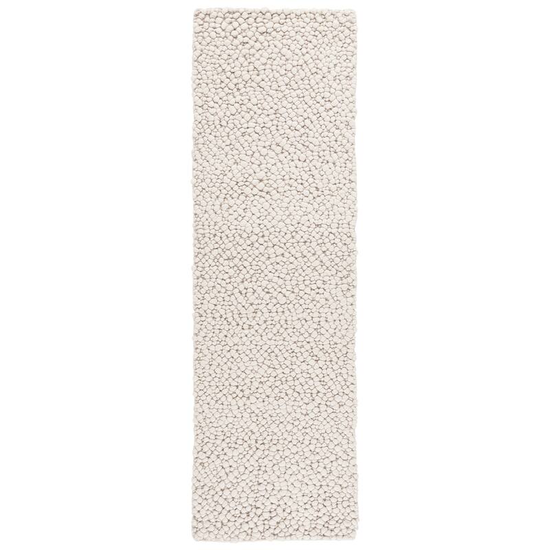 SAFAVIEH Handmade Natura Heliane Transitional Wool Rug - 2'3" x 8' Runner - Ivory