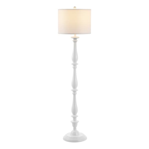 SAFAVIEH Lighting 62-inch Bessie Candlestick White Floor Lamp - 15