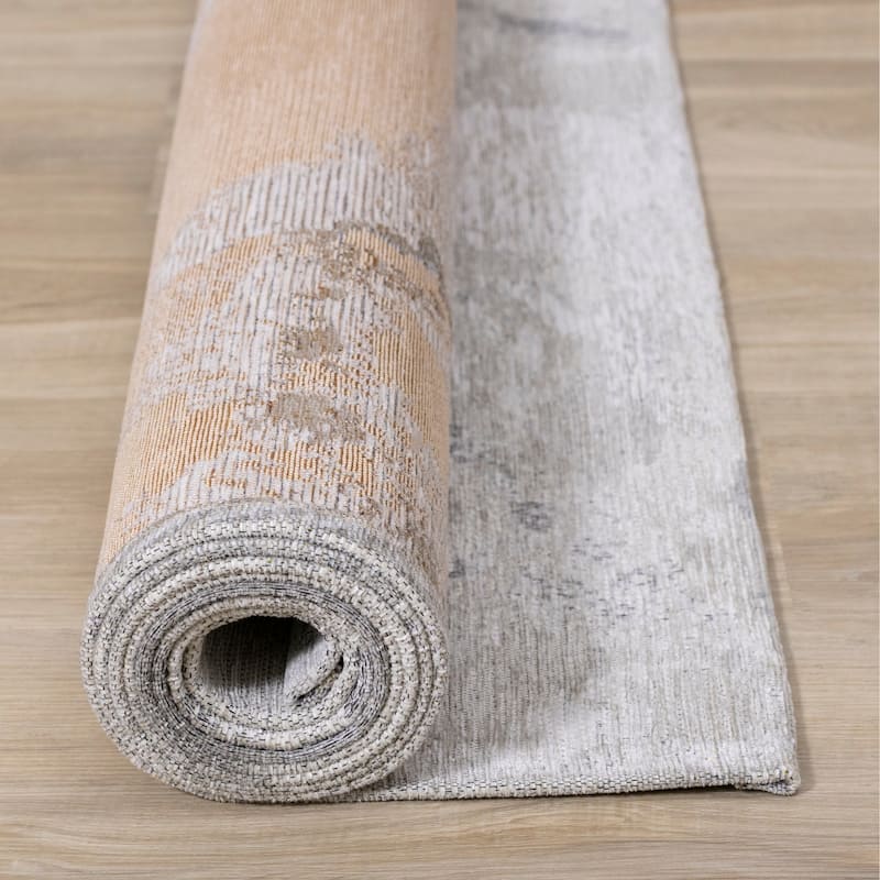 Kylie Collection - Grey/Cream Granite Rug