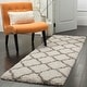 preview thumbnail 45 of 145, SAFAVIEH Hudson Shag Ariola Trellis 2-inch Thick Rug 2'3" x 3'9" - Ivory/Grey
