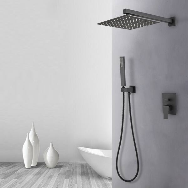 Wall Mounted Shower Set in Matte Black Bed Bath & Beyond 35533626