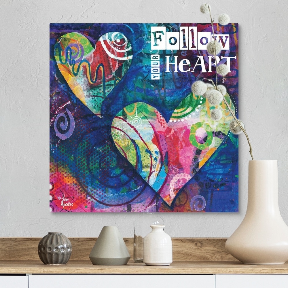 Shop Follow Your Heart Canvas Wall Art Free Shipping Today