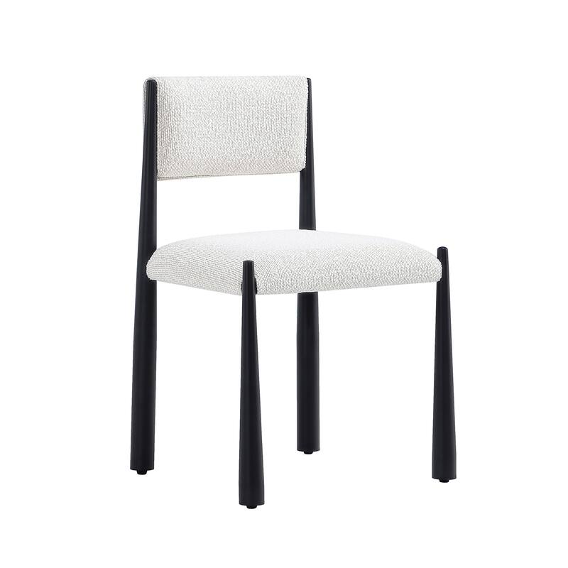 Manhattan Comfort Lennor Metal Boucle Side Chair Set of 2