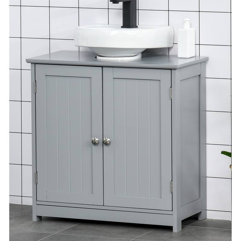 Pedestal Sink Storage Cabinet - Grey