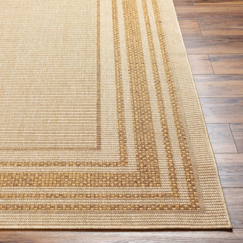 Livabliss Pismo Indoor/ Outdoor Casual Border Area Rug