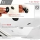 preview thumbnail 9 of 10, STYLISH 18 inch Rectangular Undermount Porcelain Bathroom Sink with 2 Overflow Finishes - 18 1/4" x 13" x 7 1/2"