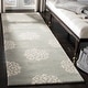 preview thumbnail 7 of 50, SAFAVIEH Handmade Soho Neve Medallion Wool Rug 2'6" x 10' Runner - Grey/Ivory