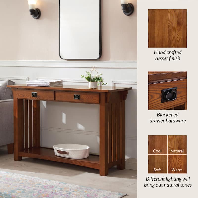 Leick Home 8233 Mission Console Table for Entryway
