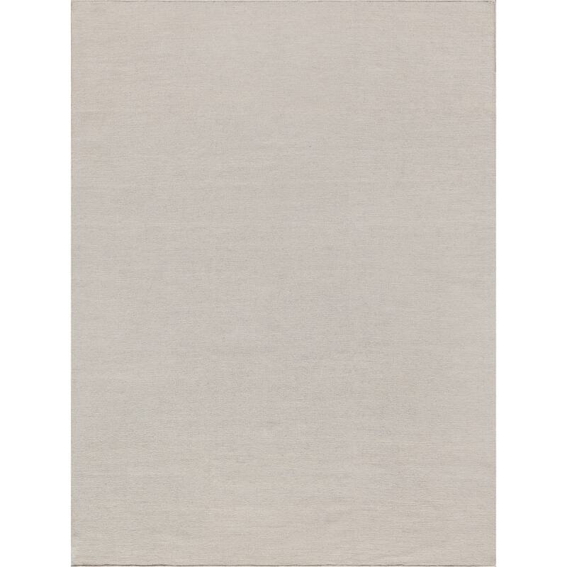 EXQUISITE RUGS Chelsea Flatweave New Zealand Wool Silver Area Rug.