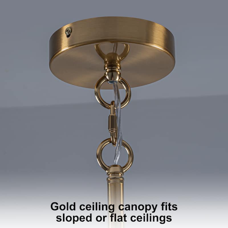 Starsky 12-Light Modern Bubble Seeded Glass Chandelier