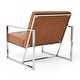 preview thumbnail 40 of 48, Glitzhome 31.50"H Mid-Century PU Leather Tufted Accent Chair