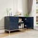 preview thumbnail 4 of 46, Clihome 40-inch Two Door Glossy Media Storage Cabinet/Buffet