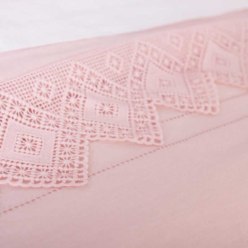 Camilla Lace Linen Duvet Cover