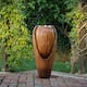 Alpine Corporation 33" Tall Water Jar Fountain with LED Light