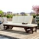 preview thumbnail 2 of 5, Merax Outdoor Wood Daybed Sofa Chaise Lounge with Cushions
