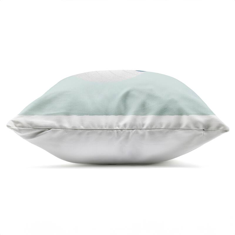 Stupell Whale & Sunshine Rays Printed Outdoor Throw Pillow Design by Sarah Hickman