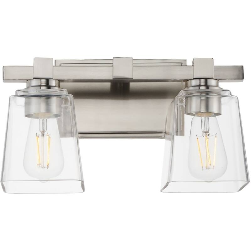 Maxim 21382CL Cubos 2 Light 14" Wide Vanity Light - Satin Nickel