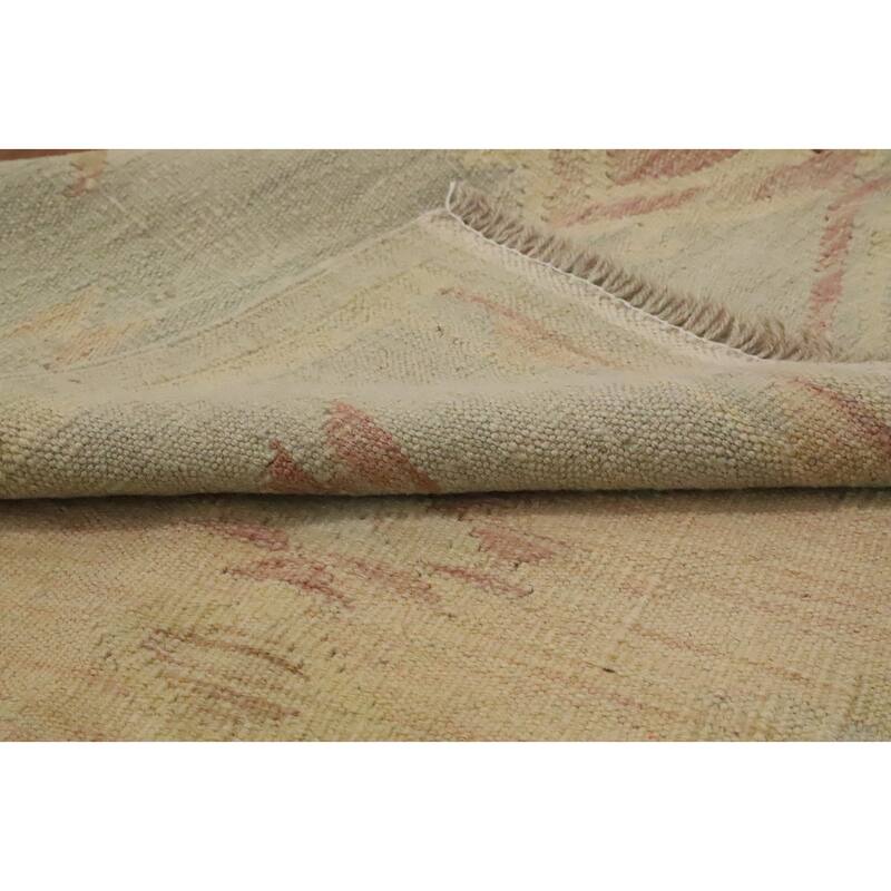 Hand Woven Oriental 100% Wool Carpet Southwestern Tribal Greys & Charcoal Kilim Area Rug - 5' 6'' X 3' 2''