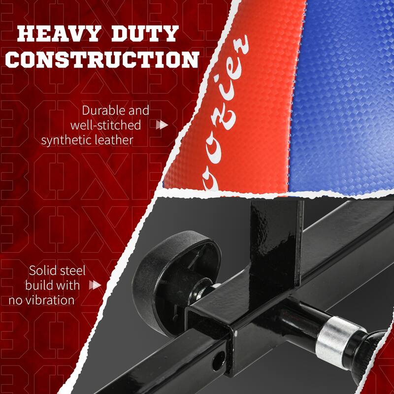 Soozier Adjustable Speed Bag Platform, Wall Mounted Speed Bags for Boxing, 10'' Speedbag Included