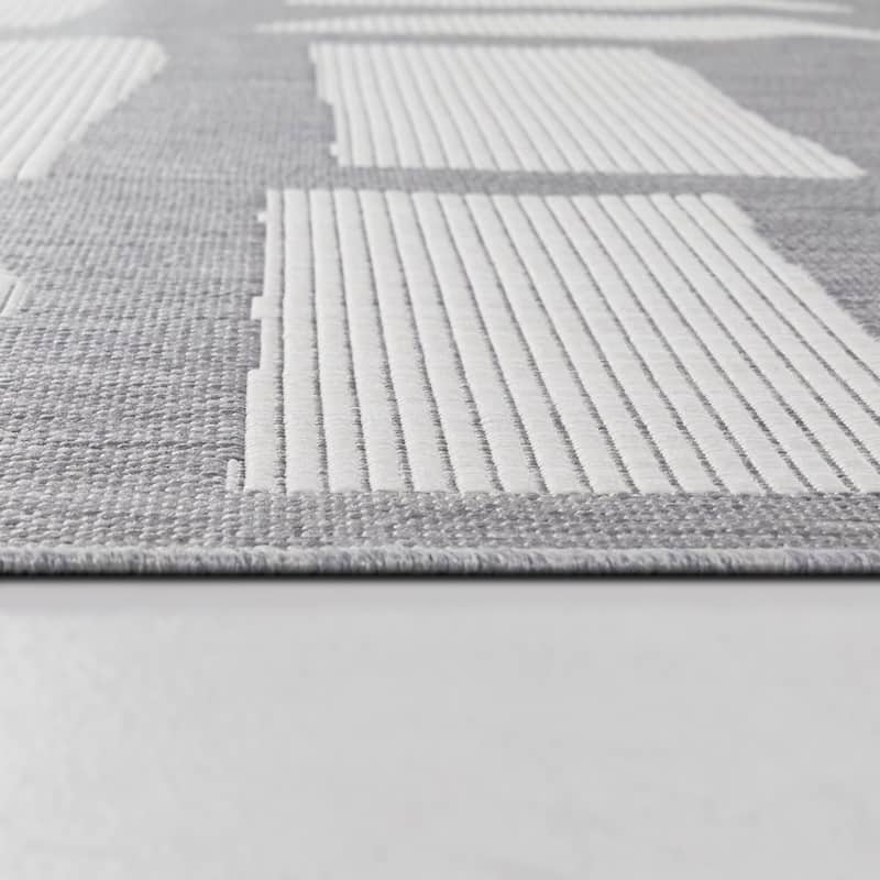 Garrigue Modern Abstract Indoor/Outdoor Area Rug