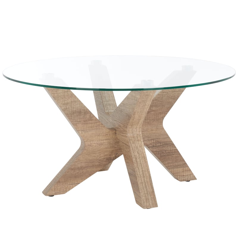 SAFAVIEH Home Collection Kaera Coffee Table - 32" W x 32" D x 17" H