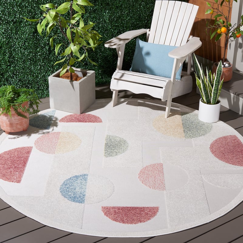SAFAVIEH Sarasota Enza Indoor/ Outdoor Waterproof Patio Backyard Rug