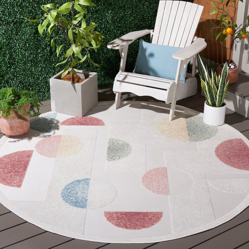 SAFAVIEH Sarasota Enza Indoor/ Outdoor Waterproof Patio Backyard Rug