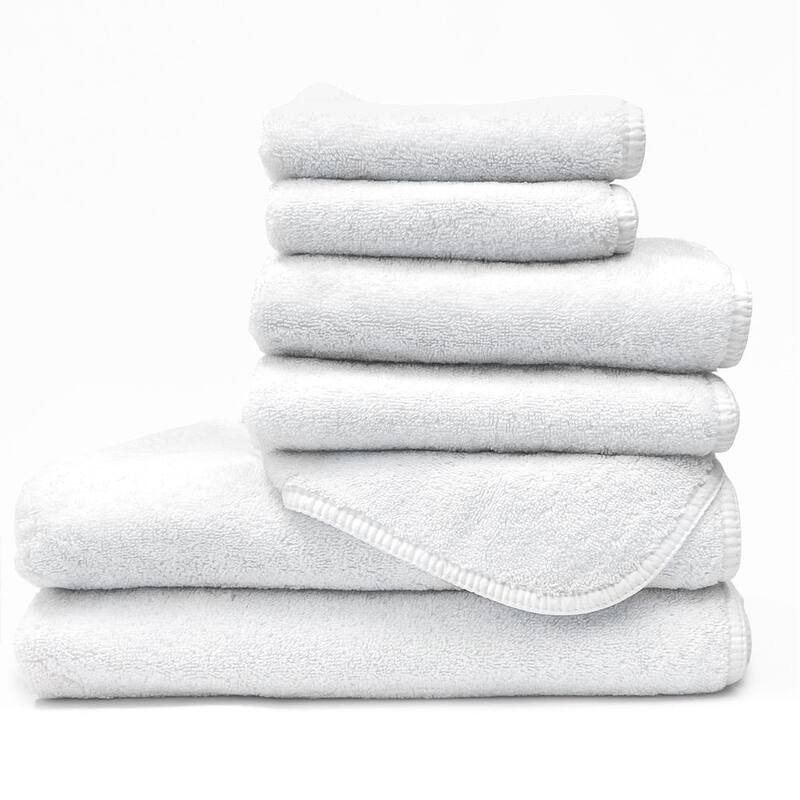 Jennifer Adams Lago Bath Towel - XL Bath Towel - White