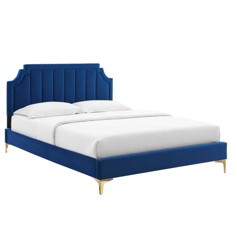 Sienna Performance Velvet Full Platform Bed