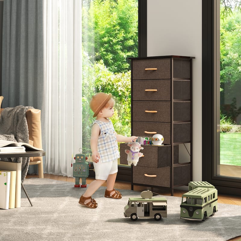 VredHom 6 Drawers Vertical Dresser Storage Tower