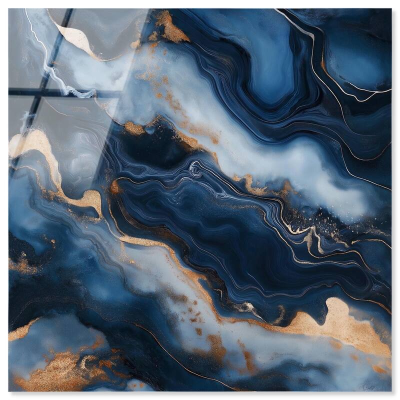 Deep Sea Geode IV Acrylic by Art Remedy, Ready to Hang - 30" x 30"