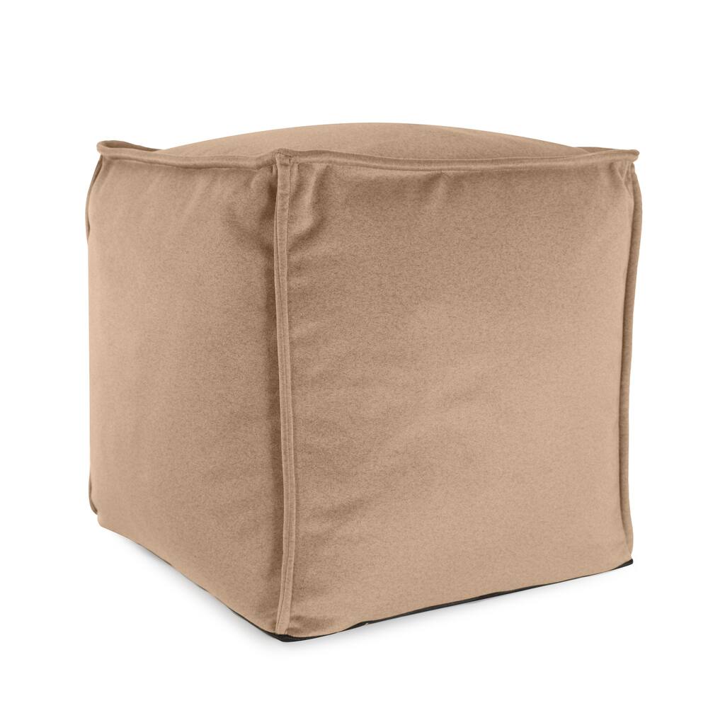 Qiviut Camel Square Pouf