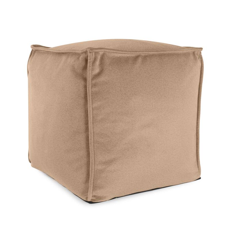 Qiviut Camel Square Pouf