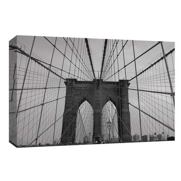 PTM Images 9-148063 PTM Canvas Collection 8" x 10" - "Brooklyn Bridge" Giclee Brooklyn Bridge Art Print on Canvas