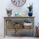 preview thumbnail 9 of 11, Leon Teak Console Table by Havenside Home Weathered Grey