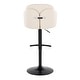 preview thumbnail 52 of 53, Porch & Den Dahlia Adjustable Bar Stool with Rounded T Footrest (Set of 2)