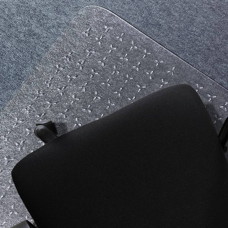 Cleartex® TrYlok® Vinyl Rectangular Chair Mat for Low Pile Carpets up to 1/4"