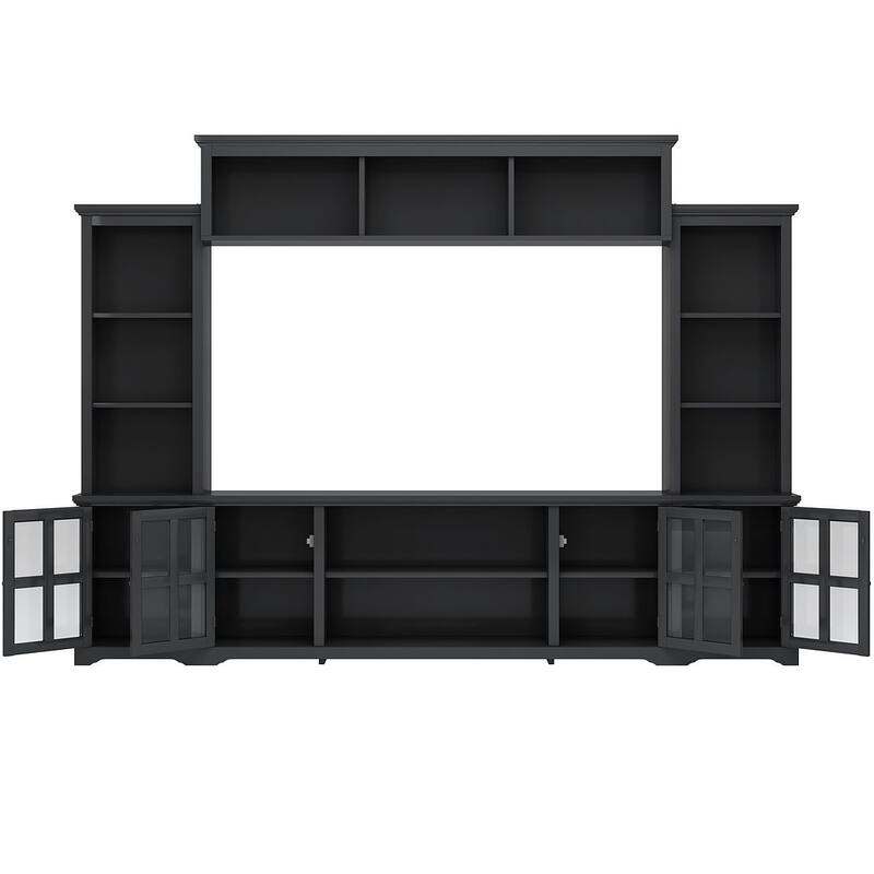 Modern Minimalist Entertainment Wall Unit Sets with TV Stand for TVs Up to 70"/75''