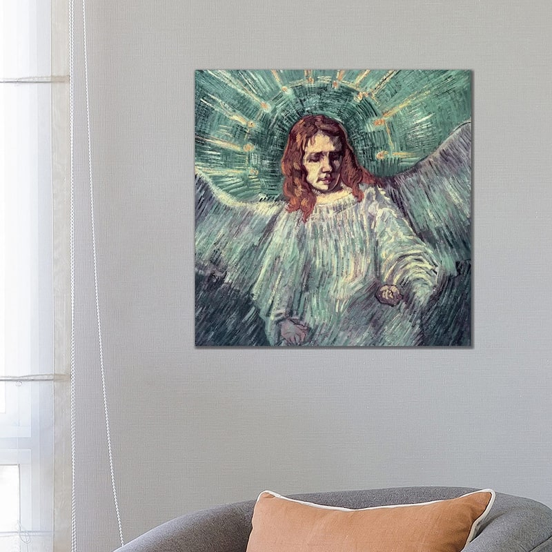 iCanvas "Head Of An Angel (After Rembrandt), 1889" by Vincent van Gogh Canvas Print - 26x26x1.5