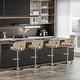 preview thumbnail 8 of 78, Bar Stools Adjustable Height Swivel Faux Leather Armless Barstools