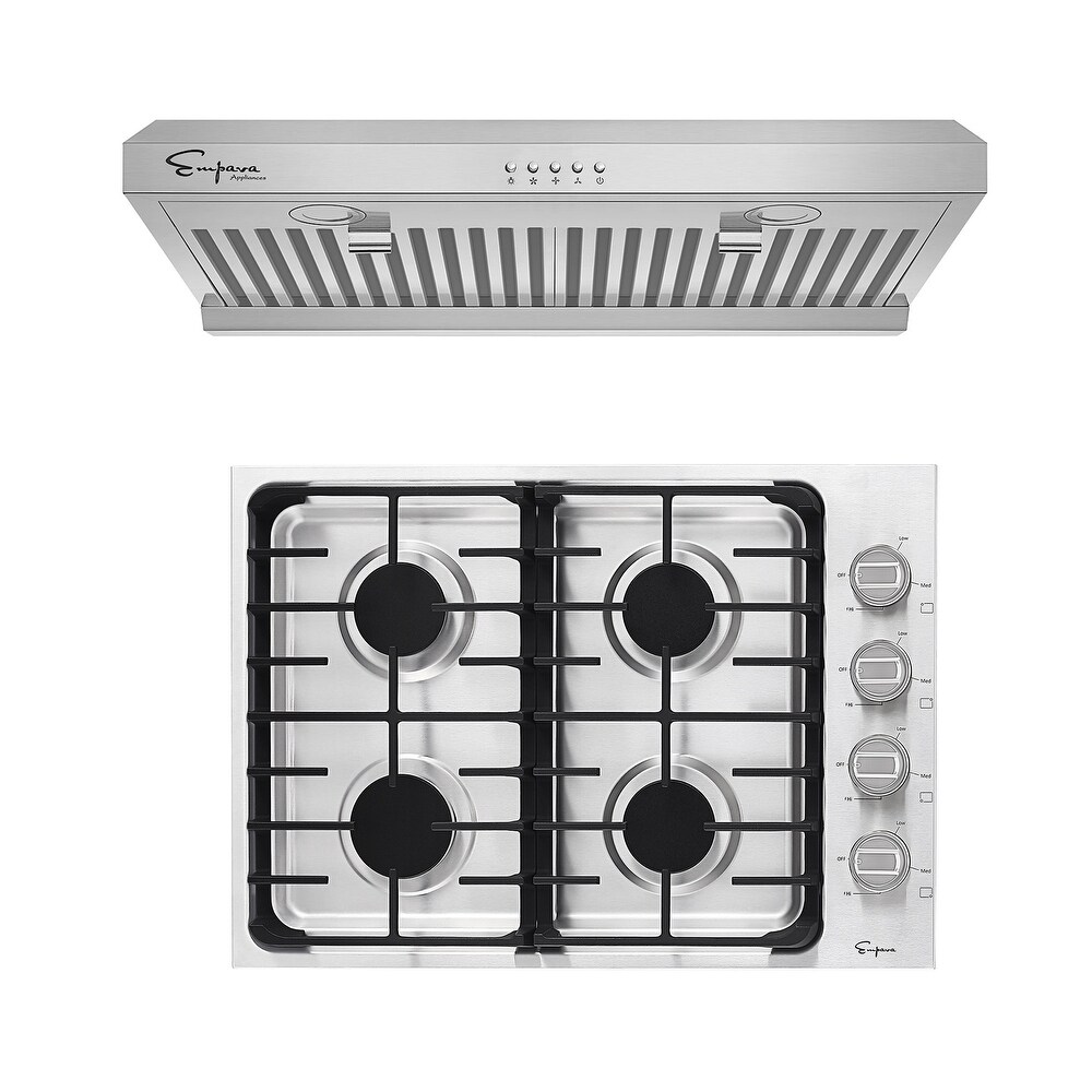 gas cooktop with ventless downdraft