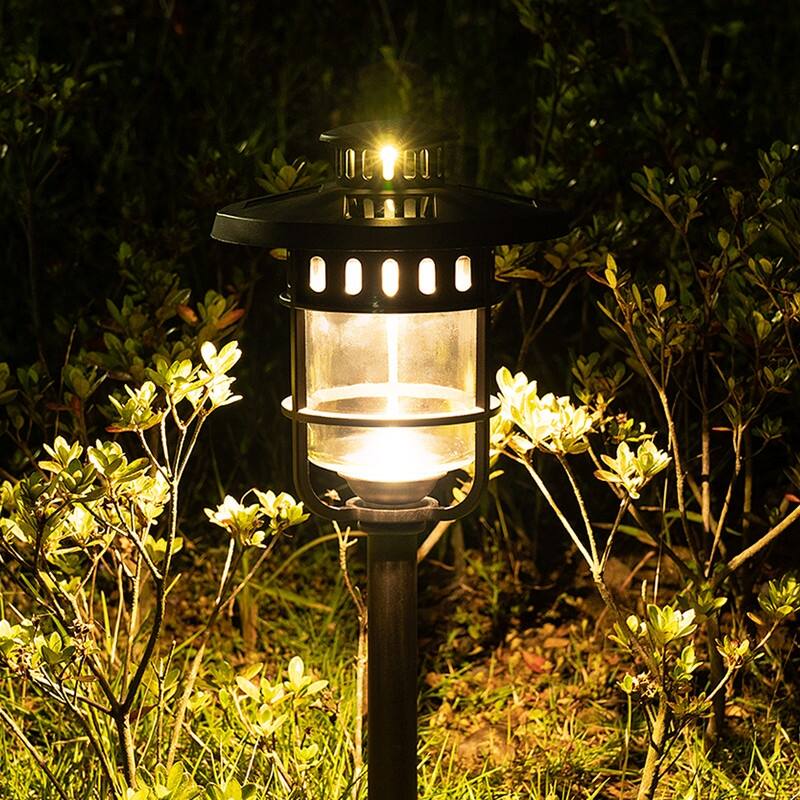 Bronze Low Voltage Solar Powered Integrated LED Metal Pathway Light - 6 Pack