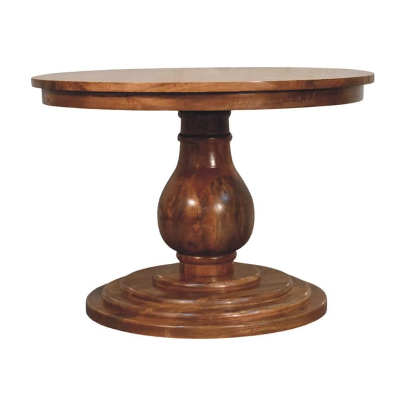 Artisan Furniture Solid Wood Belmont Round Dining Table , Brown