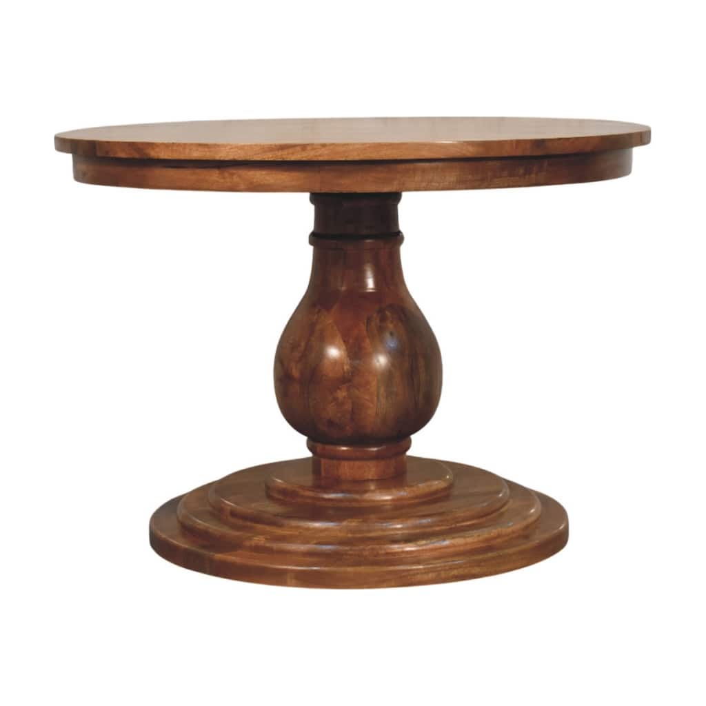 Artisan Furniture Solid Wood Belmont Round Dining Table , Brown