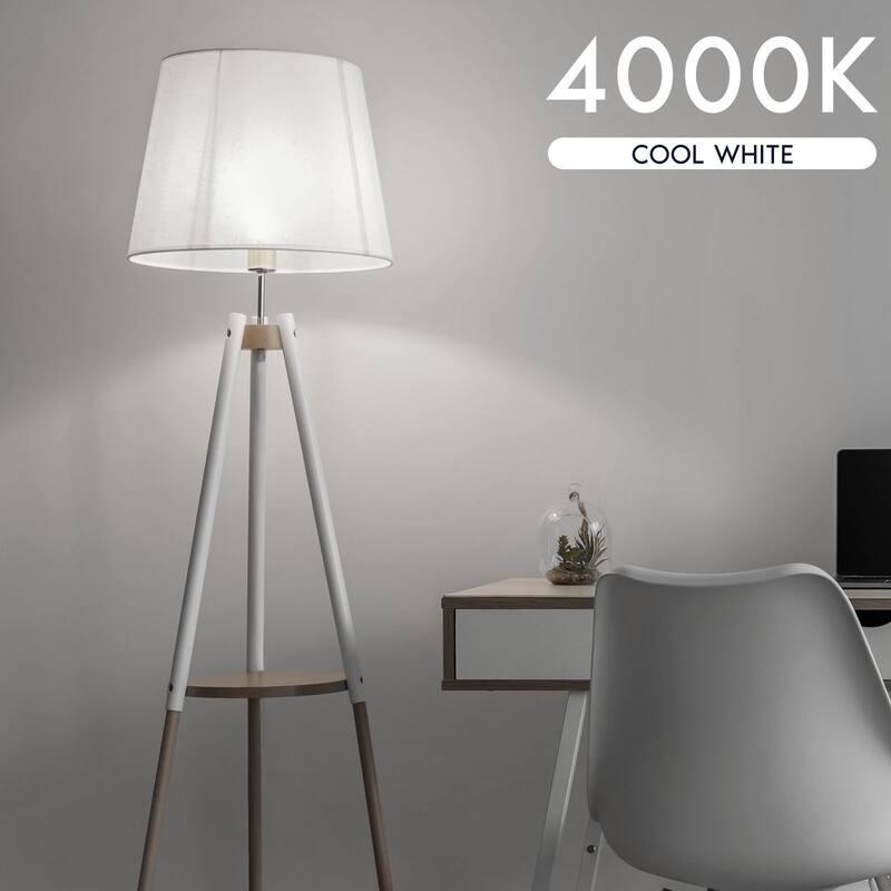 Luxrite A19 LED Light Bulb 9.5W=75W 4000K 1100LM Non-Dimmable E26 Base Damp Rated ETL Listed 48-Pack - Cool White 4000K